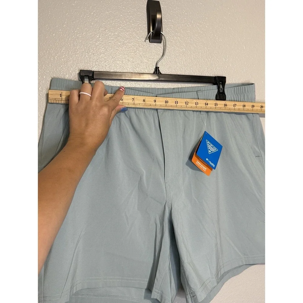 NEW Columbia Shorts Mens XL Blue PFG Uncharted Omni Shade Fishing Outdoor Hike